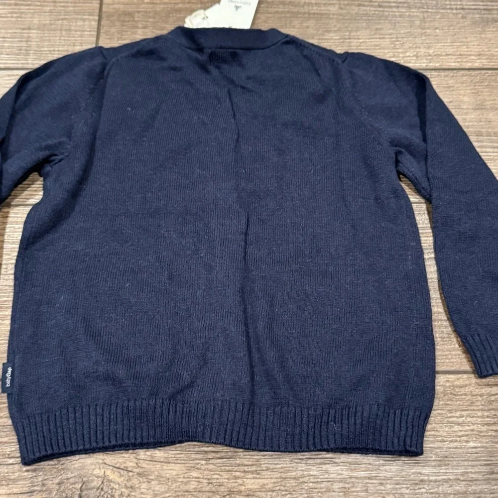 New BabyGap Navy Blue Long Sleeve Cardigan Unisex Size 18-24 Months NWT